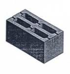 Керамзитобетонный блок стеновой 4-пустотный 390х190х188 мм, 14 кг